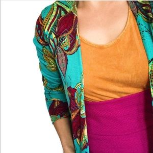 Gorgeous teal LuLaRoe Sarah sweater S EUC